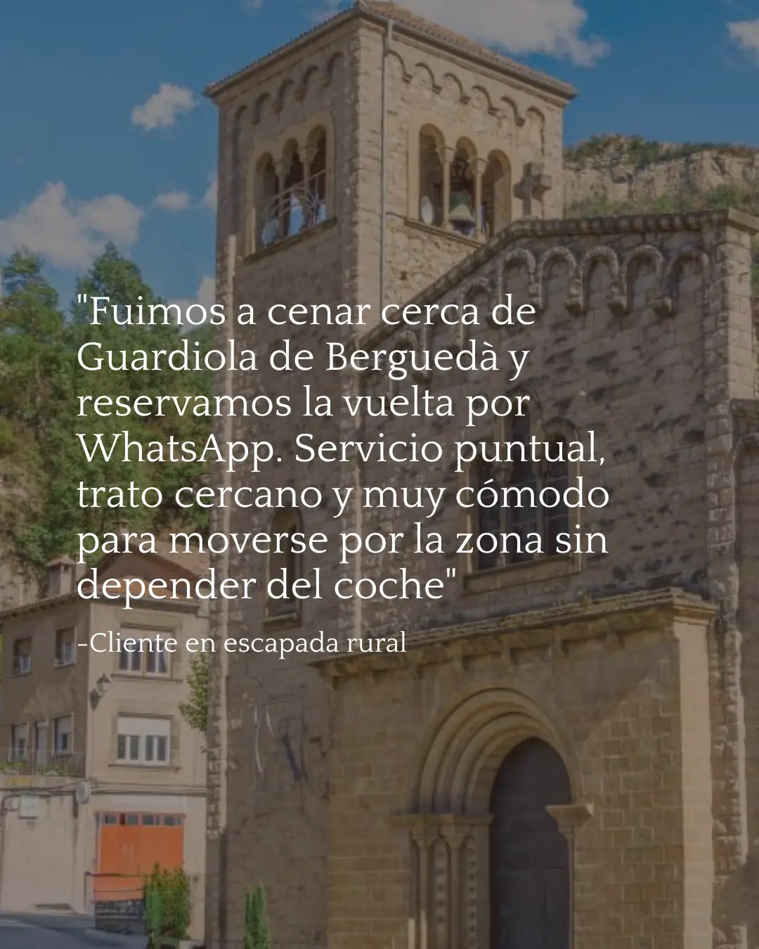Opinión sobre taxi en Guardiola de Berguedà con Taxi Curro